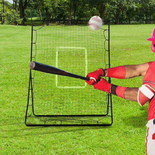 4x5.7ft Volleyball Rebounder Net, Baseball Lacrosse Training Net Baseball Black at Gallery Canada