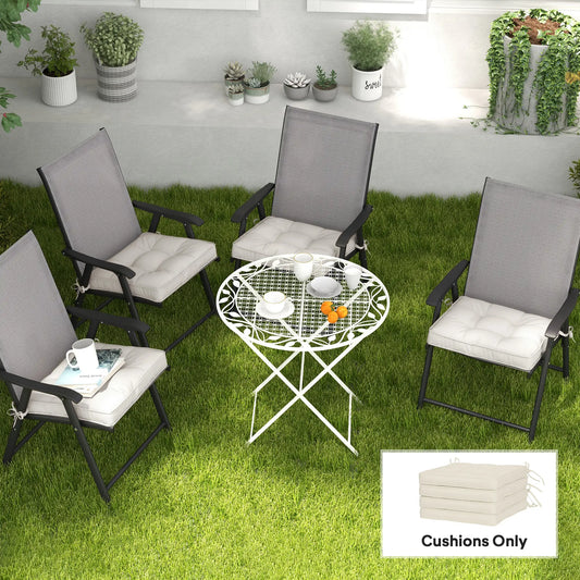 Rattan Furniture Replacement Cushions, 4 Piece, Cream White Patio Chair Cushions Cream at Gallery Canada