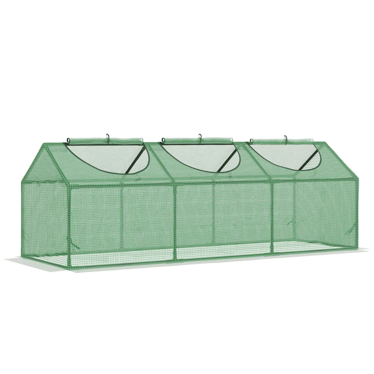 Portable Mini Tunnel Greenhouse, 71" x 24" x 24", Green