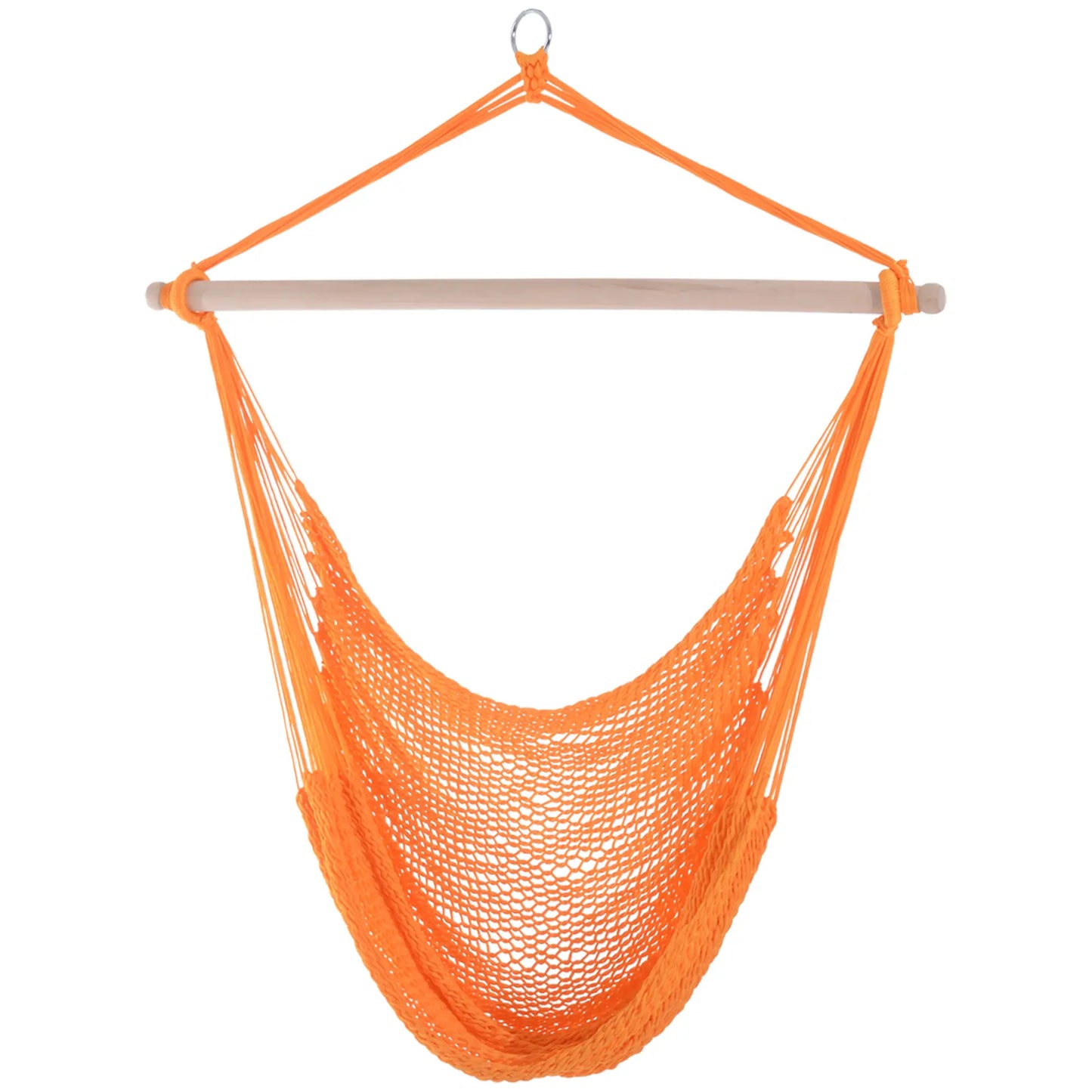 Portable Hammock Chair, Hanging Swing for Outdoor, Garden, Camping, Orange Hammock Swings at Gallery Canada