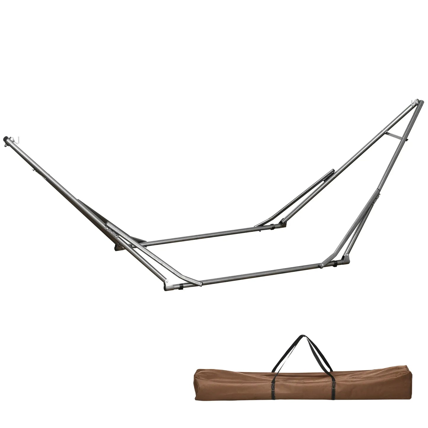 Portable Hammock Stand, 2-in-1 Net Stand, Patio, Garden, Black Hammock Stands at Gallery Canada