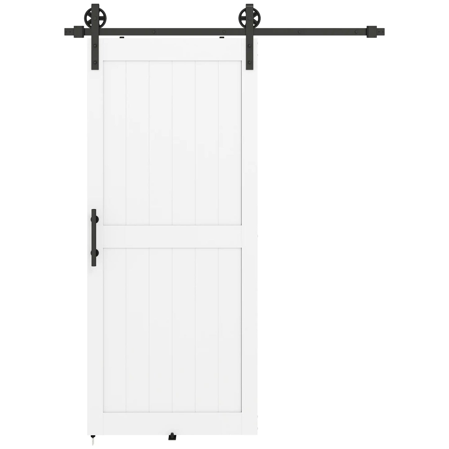 36inx84in Barn Door, 6FT Sliding Hardware Kit, White Door Hardware at Gallery Canada