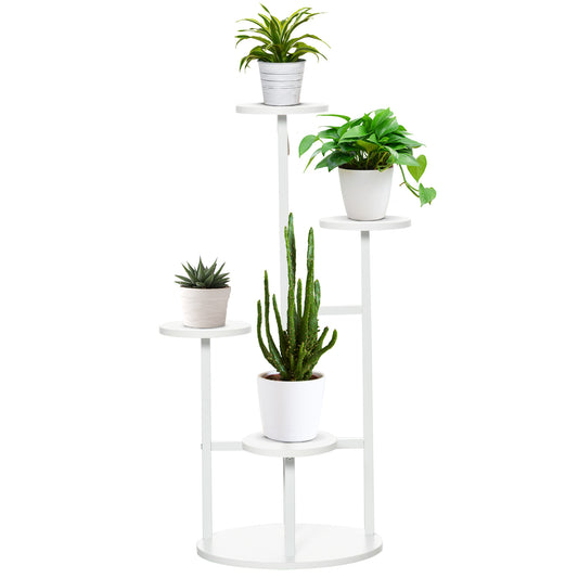 5 Tiered Tall Plant Stand, Corner Plant Shelf, Multiple Flower Pot Display Rack Storage Organizer w/ Anti-tip Strap for Living Room Porch Balcony Indoor Outdoor - Gallery Canada