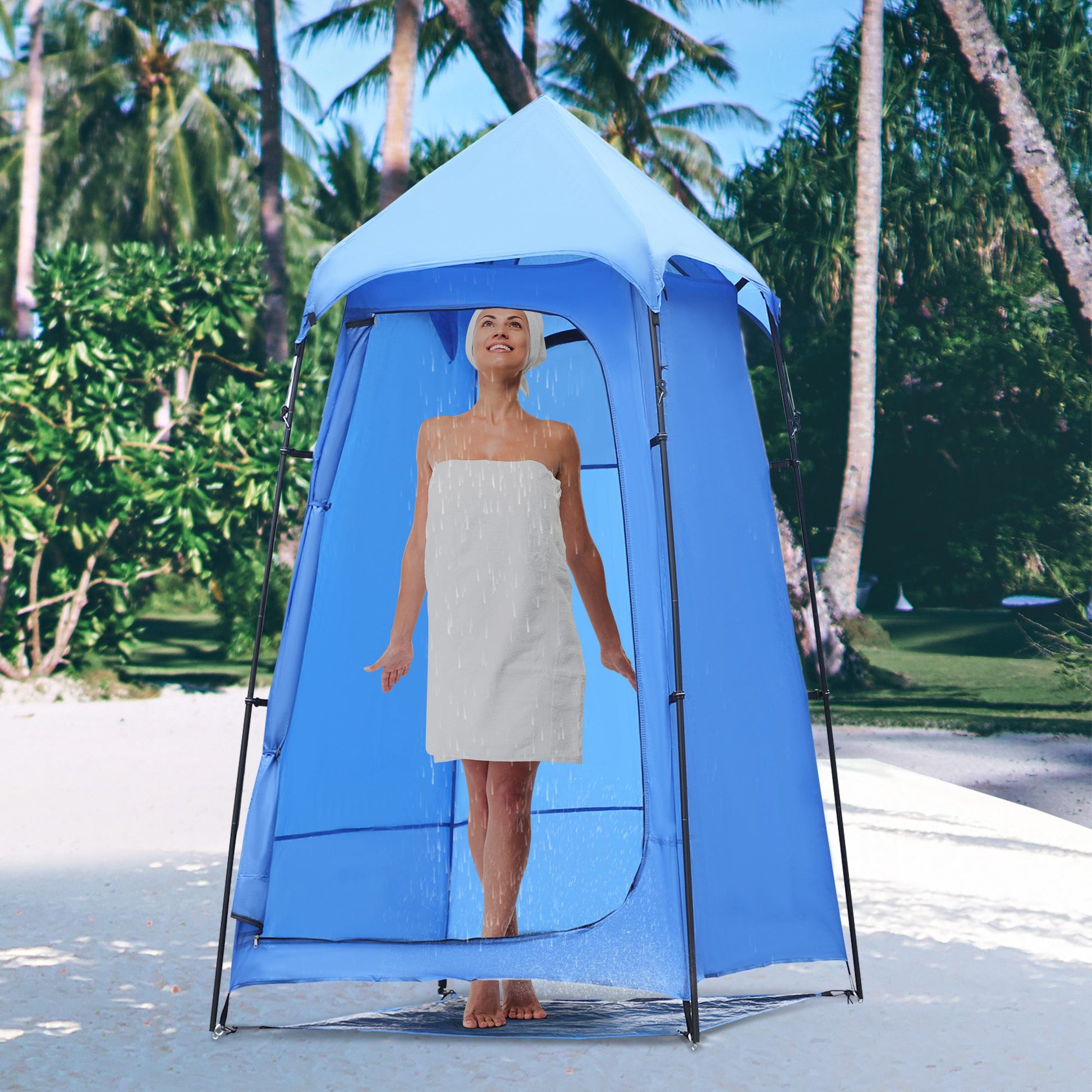 Portable Camping Shower Tent Privacy Bathing Shelter Travel Changing Room Beach Toilet w/ Carry Bag at Gallery Canada