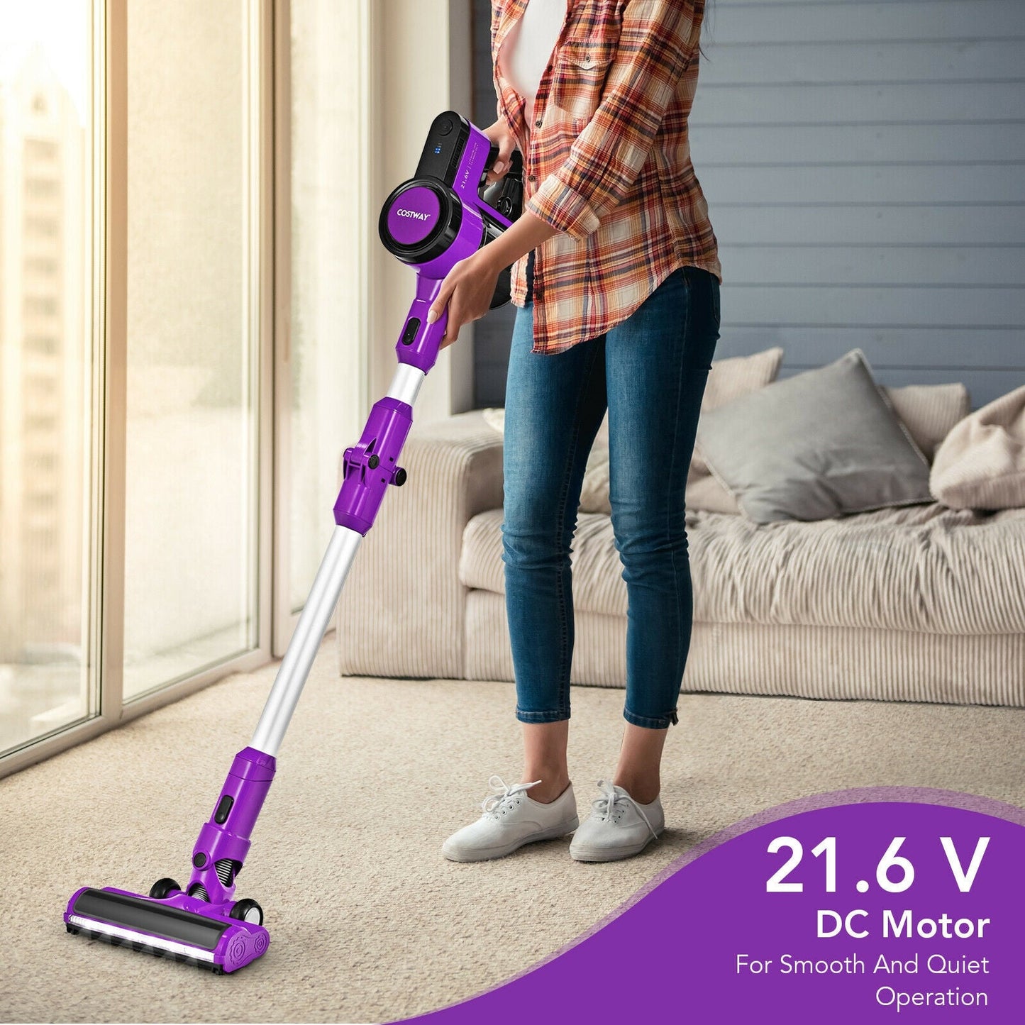 3-in-1 Handheld Cordless Stick Vacuum Cleaner with 6-cell Lithium Battery - Gallery Canada
