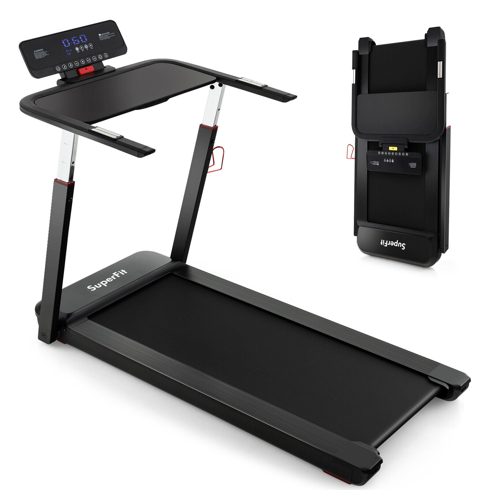 3HP Folding Treadmill with Adjustable Height and APP Control - Gallery Canada
