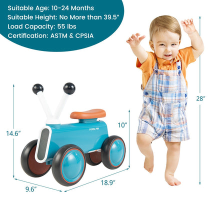 4 Wheels Baby Balance Bike without Pedal - Gallery Canada