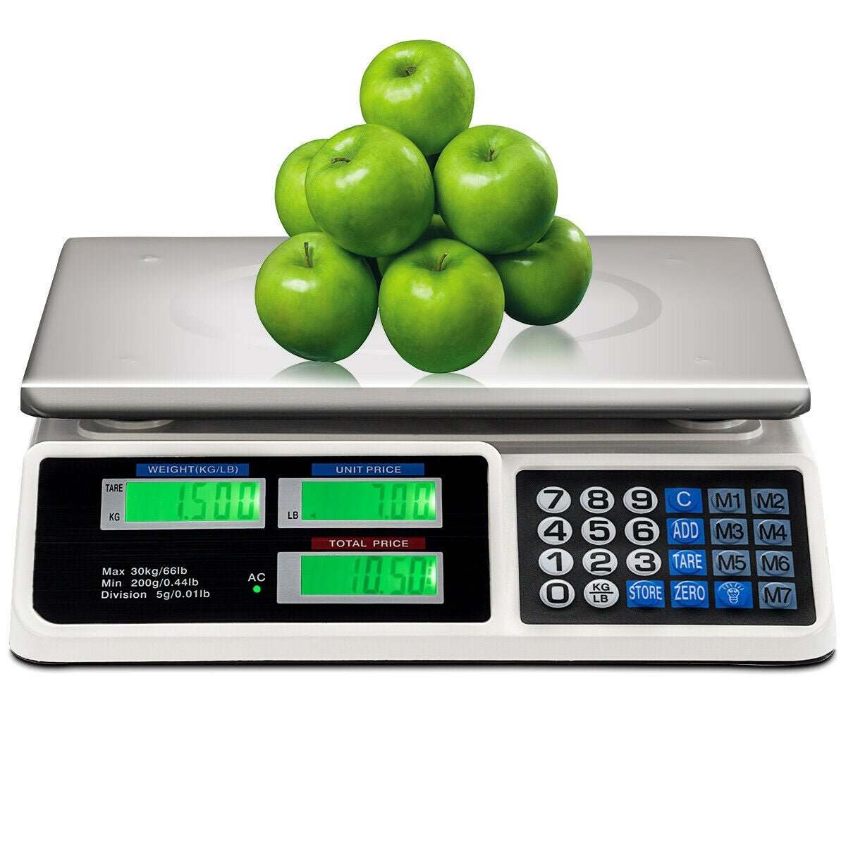 66 lbs Digital Weight Food Count Scale for Commercial - Gallery Canada