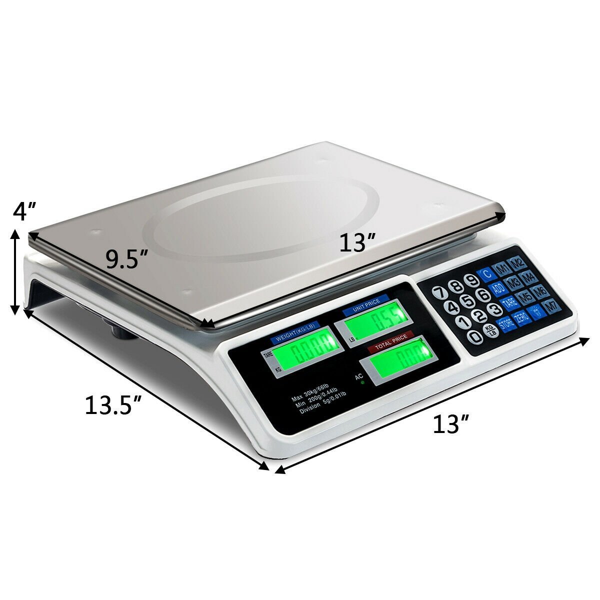 66 lbs Digital Weight Food Count Scale for Commercial - Gallery Canada