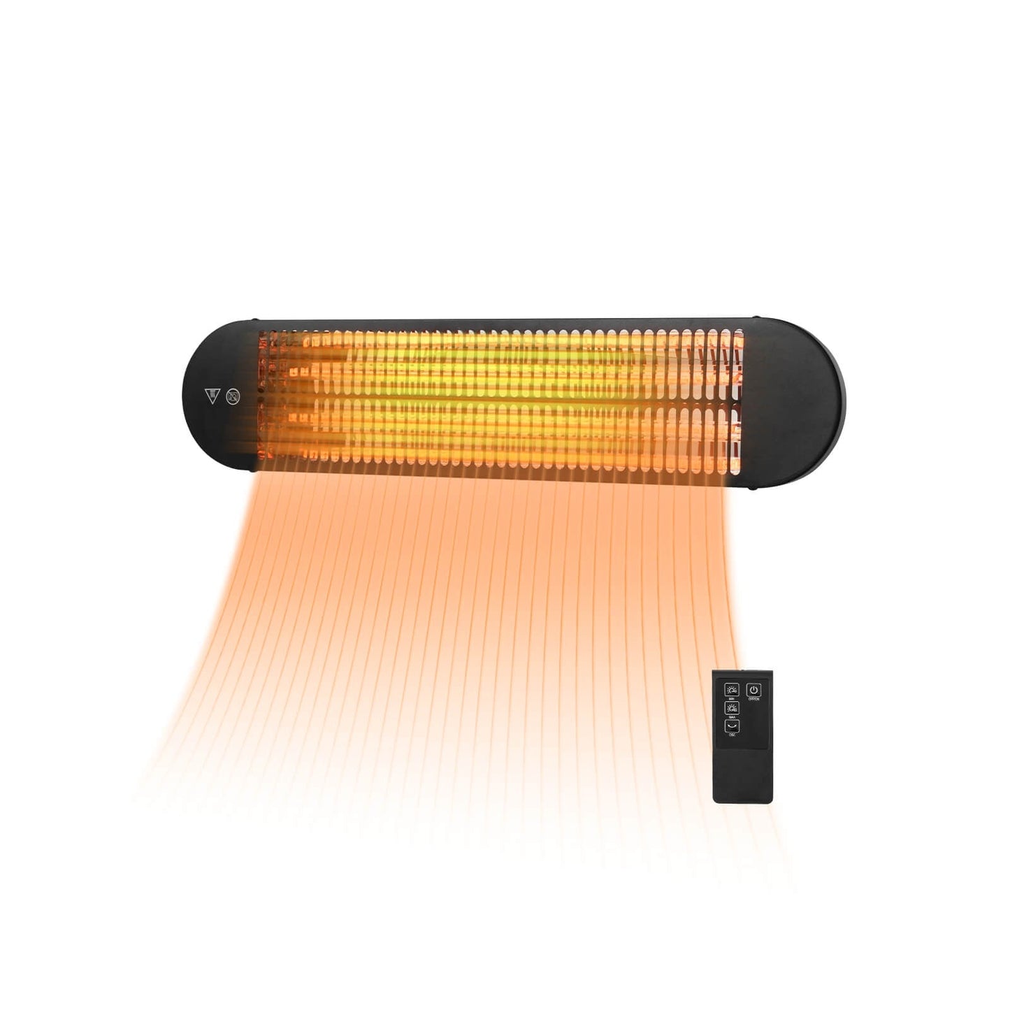 750W/1500W Wall Mounted Infrared Heater with Remote Control - Gallery Canada