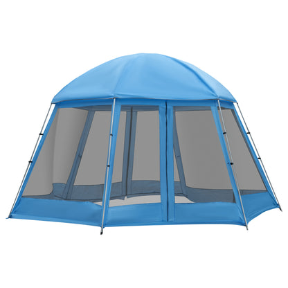 Camping Tent for 6-8 Person, Portable Family Tent with Carrying Bag, Easy Set Up for Hiking and Outdoor, Blue at Gallery Canada