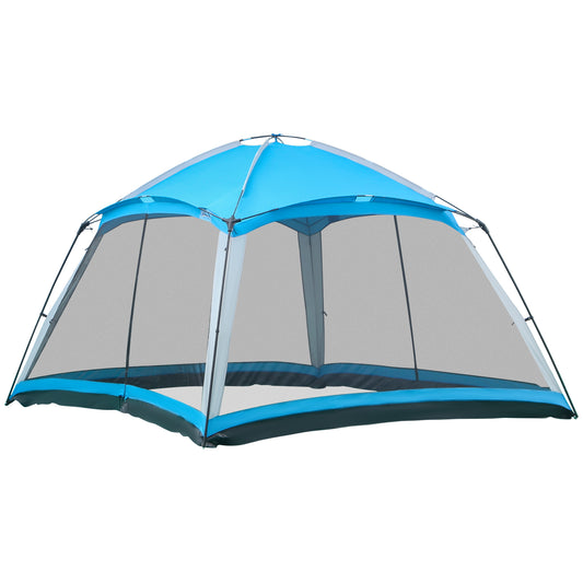 Screen House, 8 Person Camping Tent, Dome Tent with Carry Bag and 4 Mesh Walls for Hiking, Easy Set Up - Gallery Canada