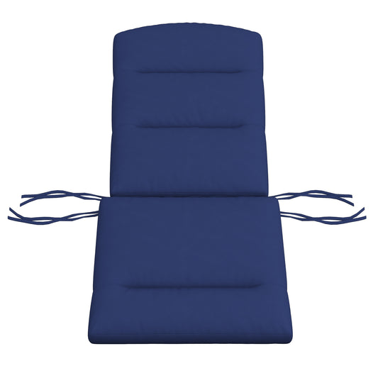 Patio Chair Cushion for Adirondack Chairs Replacement Cushion with Back and Ties, Blue - Gallery Canada