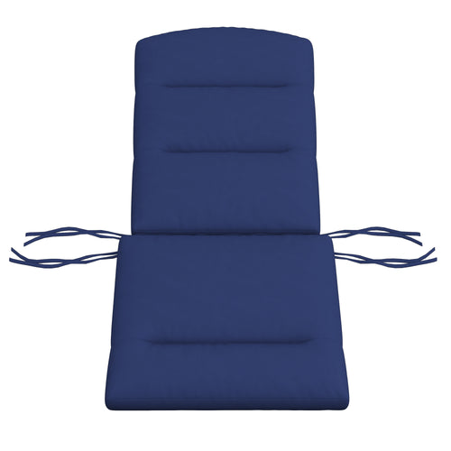 Patio Chair Cushion for Adirondack Chairs Replacement Cushion with Back and Ties, Blue