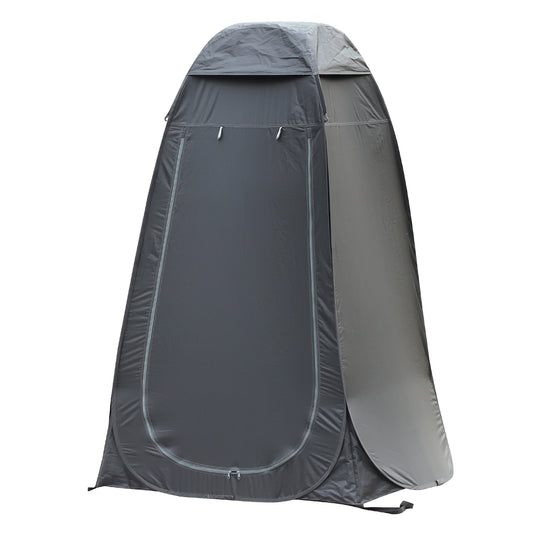 Pop Up Shower Tent, Portable Privacy Room for Outdoor Changing, Dressing, Fishing Storage with Carrying Bag, Black - Gallery Canada
