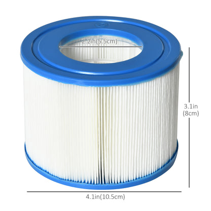 6 Pack Pump Filter Cartridges Replacement for Spa Pools and Hot Tub, Inflatable Swimming Pool Cleaning at Gallery Canada