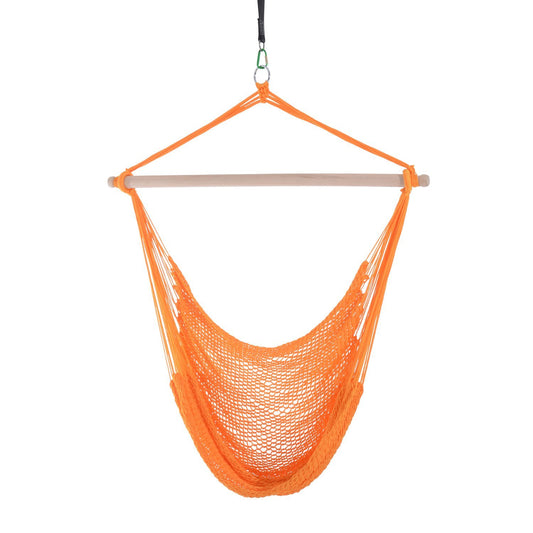 Portable Hammock Chair, Hanging Woven Hammock Swing Chair Sleeping Bed for Outdoor Garden Yard Camping, Orange at Gallery Canada
