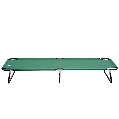 Folding Camping Cot for Adults Kids Portable Outdoor Sleeping Bed for Office Beach Home Green at Gallery Canada