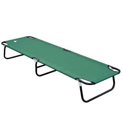 Folding Camping Cot for Adults Kids Portable Outdoor Sleeping Bed for Office Beach Home Green at Gallery Canada