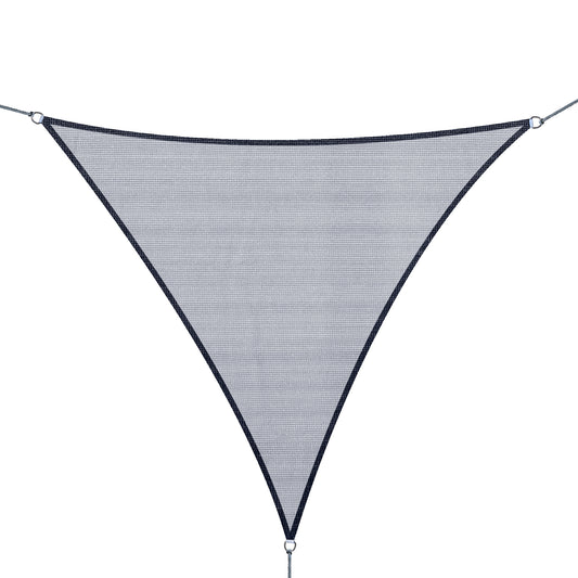 Triangle 10' Canopy Sun Sail Shade Garden Cover UV Protector Outdoor Patio Lawn Shelter with Carrying Bag Grey - Gallery Canada