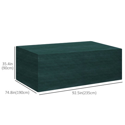 Large Patio Furniture Covers, Outdoor Furniture Covers, Garden Set Protector Waterproof Anti-UV Protection, Dark Green 92.5" x 74.8" D x 35.4" at Gallery Canada