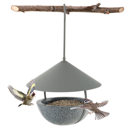 Metal Hanging Bird Feeder and Bath with Weatherproof Dome at Gallery Canada
