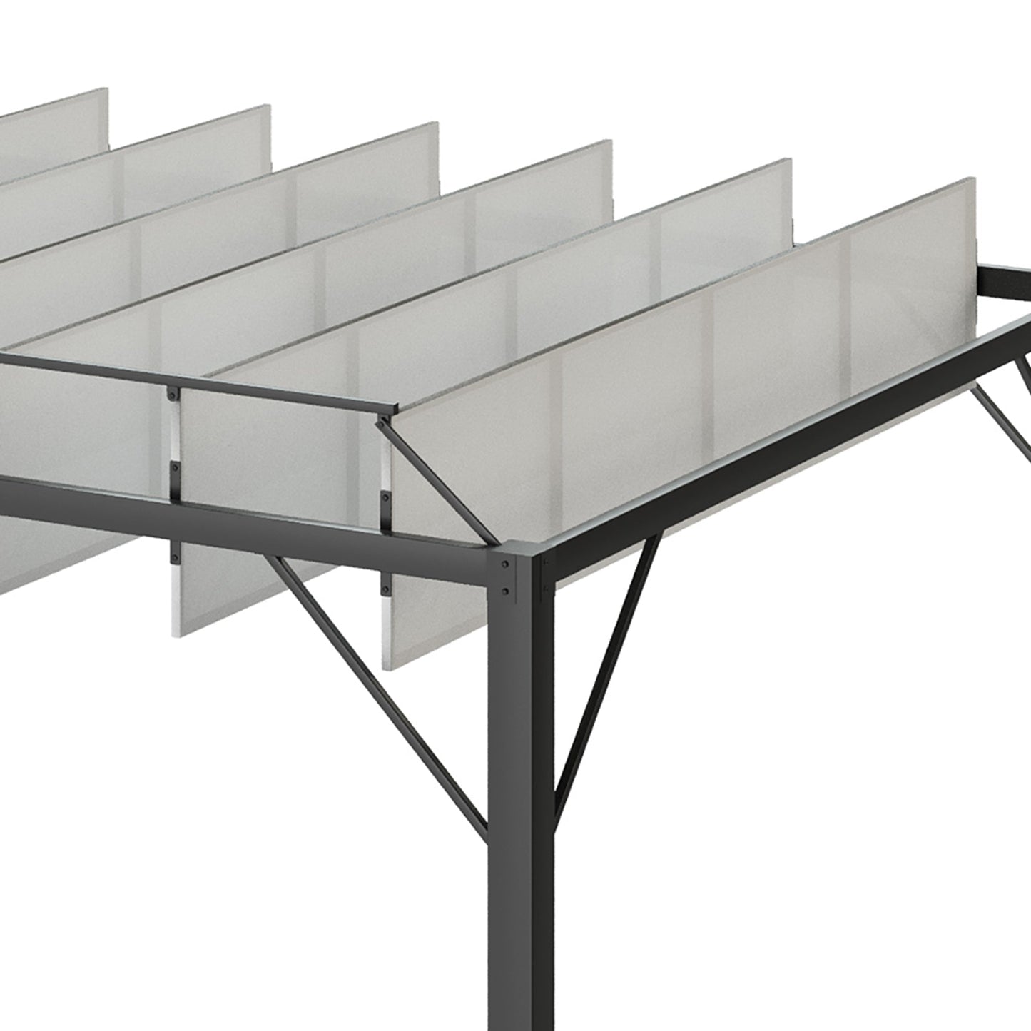 Outdoor Louvered Pergola 9.5' x 8' Aluminum Patio Gazebo Sun Shade Shelter with Adjustable Breathable Mesh Roof, White at Gallery Canada