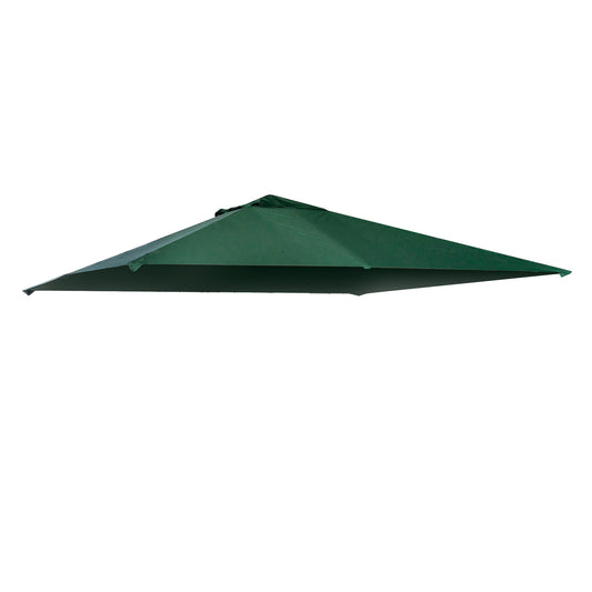 9.8' x 9.7' Square Gazebo Canopy Replacement UV Protected Top Cover Sun Shade Green at Gallery Canada