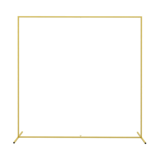 6.6x6.6FT Gold Backdrop Stand, Square Metal Wedding Arch for Birthday Party, Bridal Shower, Graduation, Ceremony - Gallery Canada