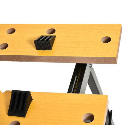 Foldable Work Bench, 4 Adjustable Clamps, MDF Surface, Steel Frame, 100kg/220lbs Capacity Tool Organizers at Gallery Canada