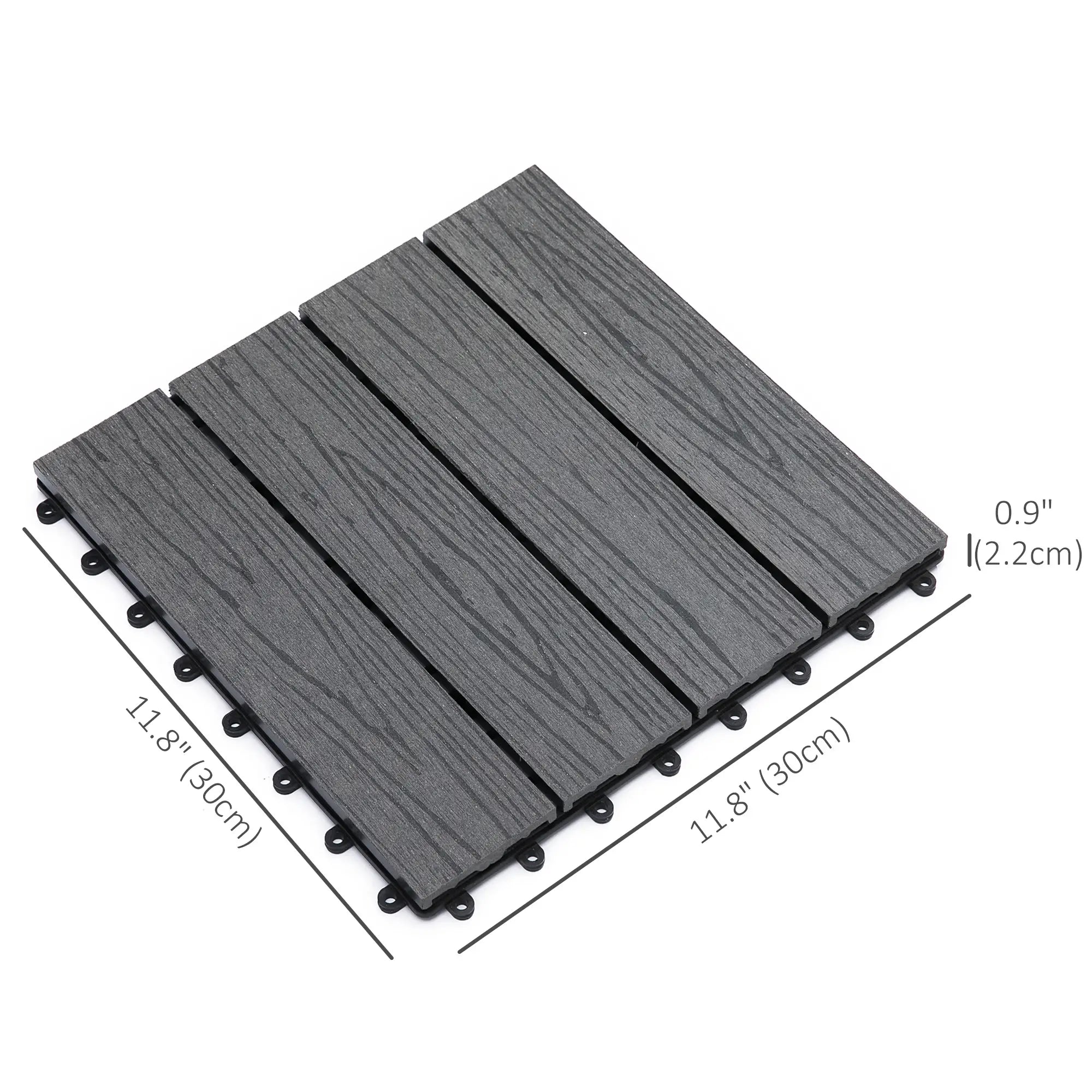 Outdoor Tiles, 11 Pack 12