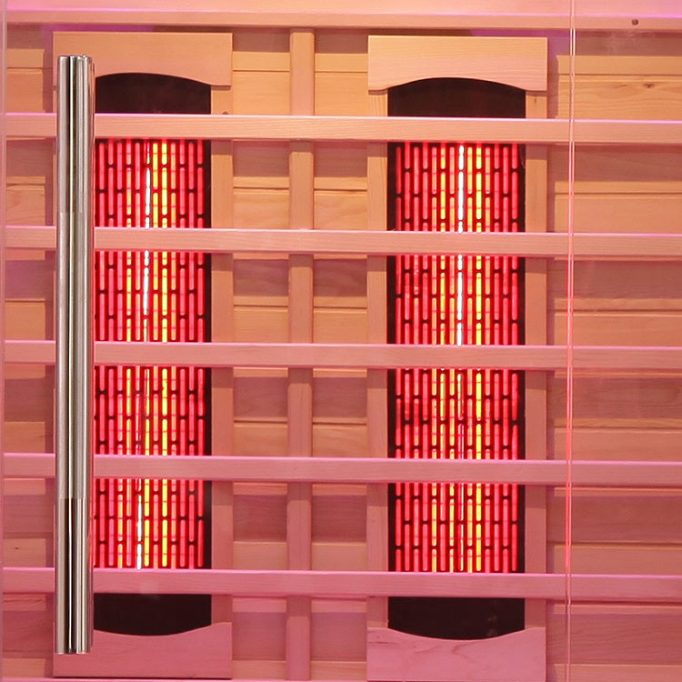 Venetian 2-Person Full Spectrum Indoor Premium Canadian Hemlock Low EMF Sauna 10 Heaters Chromotherapy Reflexology Saunas at Gallery Canada