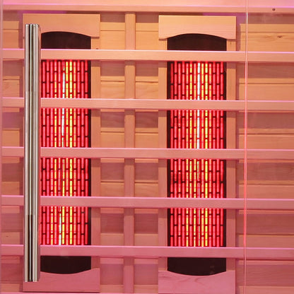 Venetian 2-Person Full Spectrum Indoor Premium Canadian Hemlock Low EMF Sauna 10 Heaters Chromotherapy Reflexology Saunas at Gallery Canada