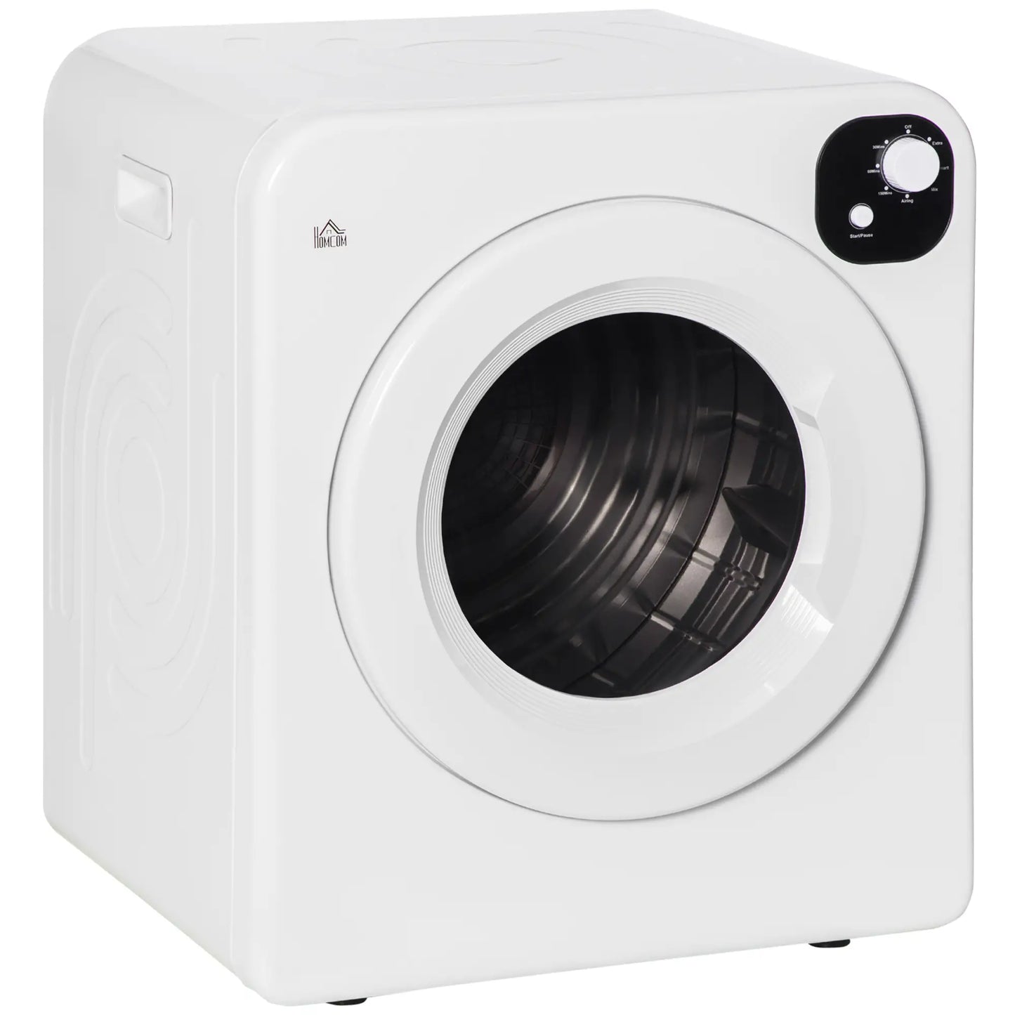 Compact Laundry Dryer, 1300W, 3.22 Cu. Ft., 7 Drying Modes, White Dryer Machines White at Gallery Canada