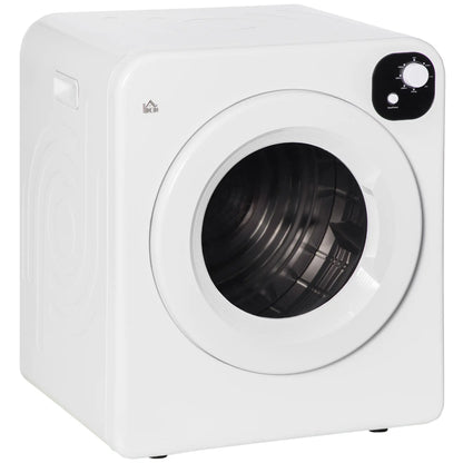 Compact Laundry Dryer, 1300W, 3.22 Cu. Ft., 7 Drying Modes, White Dryer Machines White at Gallery Canada