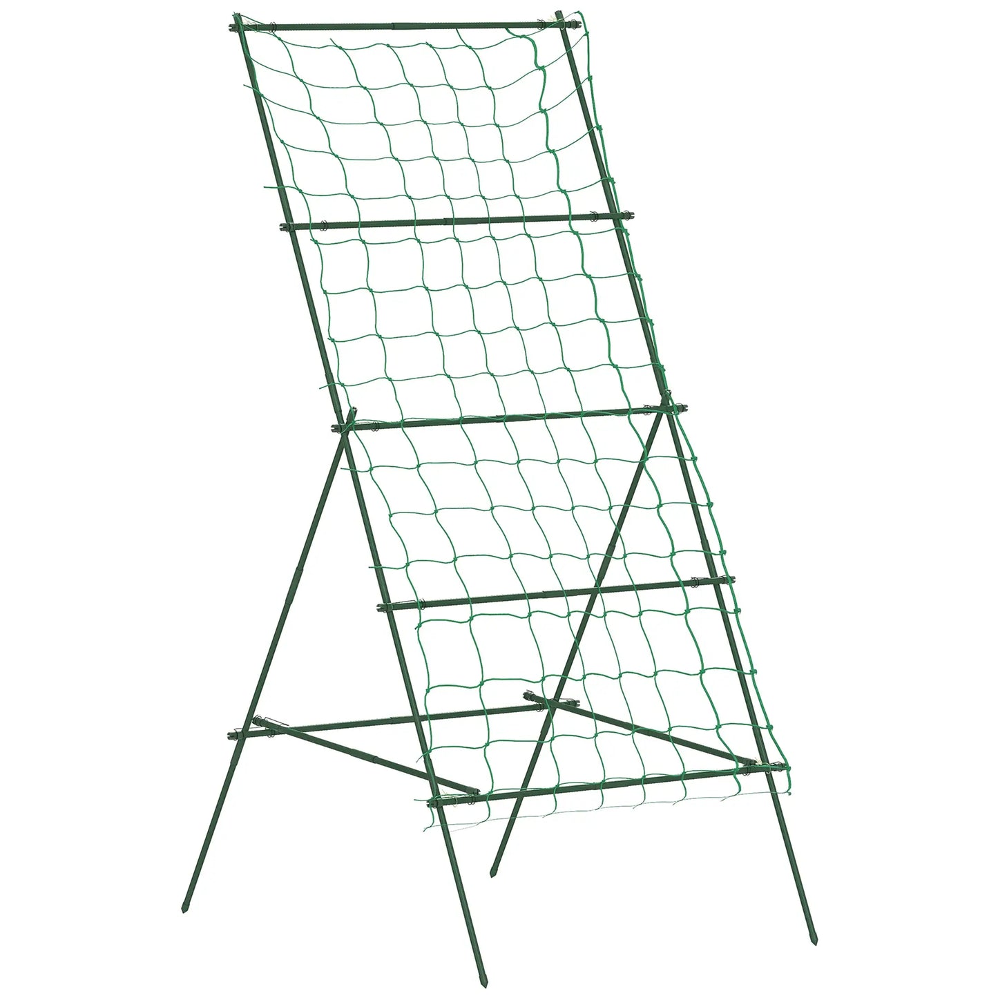 Adjustable A-Frame Garden Trellis, 20 Metal Clips, 4 Net Straps Plant Stands at Gallery Canada