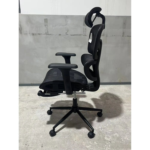 Ergonomic Office Chair, Lumbar Support, 2D Headrest, Mesh Reclining, Black