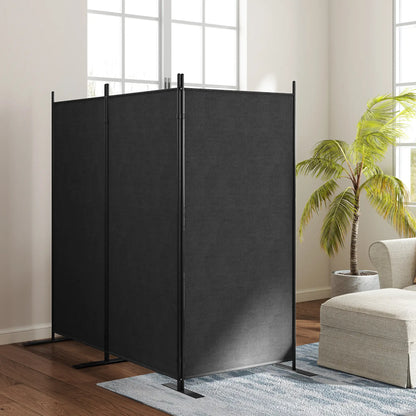 3 Panel Folding Privacy Screen, 5.8FT Tall, UV30+ Protection, Dark Grey Side Awnings at Gallery Canada