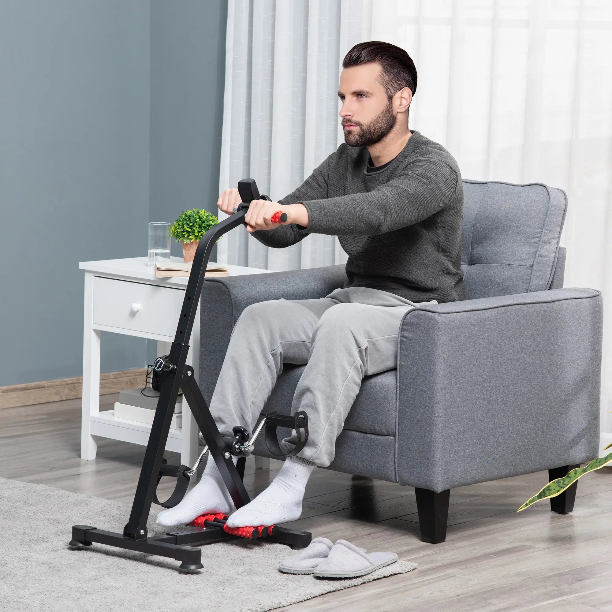 Pedal Exerciser, Arm Leg Exercise Machine, Adjustable, LCD Display Exercise & Stationary Bikes at Gallery Canada