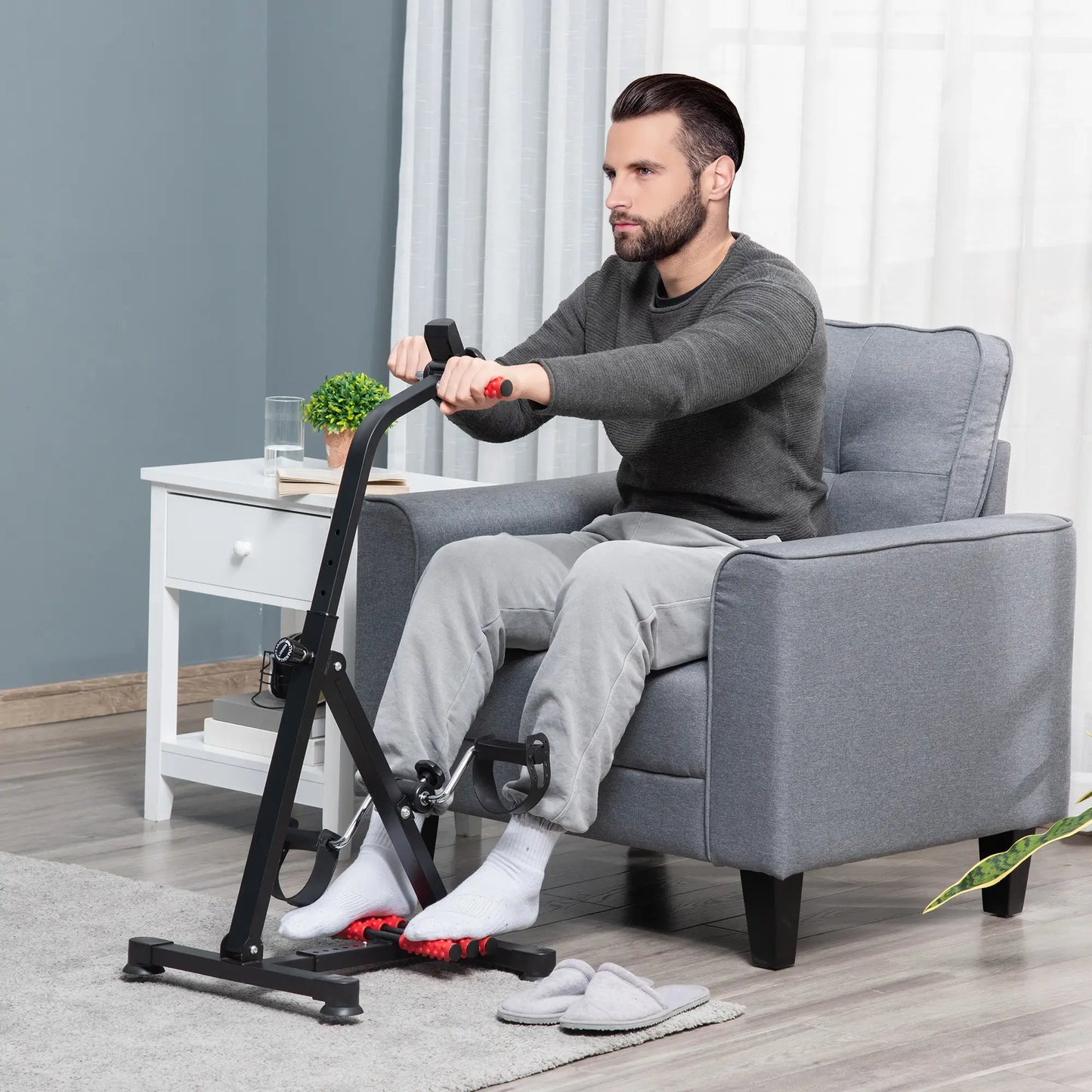 Pedal Exerciser, Arm Leg Exercise Machine, Adjustable, LCD Display Exercise & Stationary Bikes at Gallery Canada