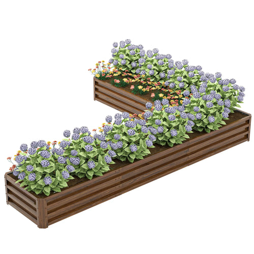 L-Shaped Raised Garden Bed, 82
