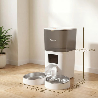 Automatic Cat Feeder, App Control, Smart Food Dispenser, 10s Voice Recorder, 6L Dog Bowls at Gallery Canada