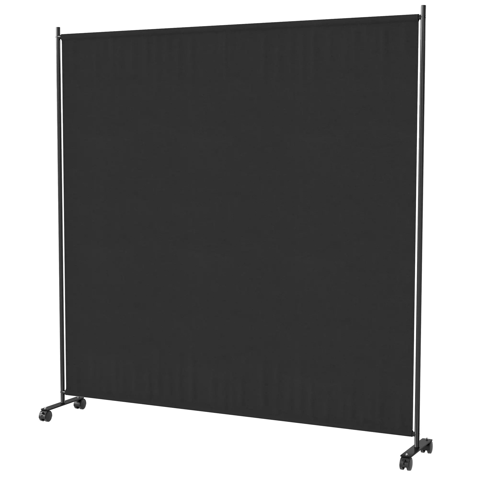 Outdoor Room Divider with Wheels, Privacy Screen for Patio, 6ft Tall Side Awnings Black at Gallery Canada