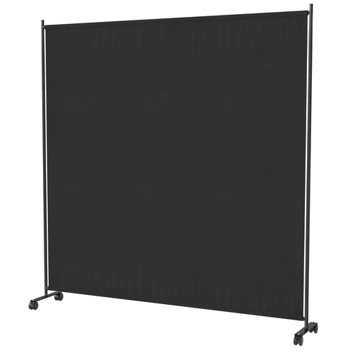 Outdoor Room Divider with Wheels, Privacy Screen for Patio, 6ft Tall