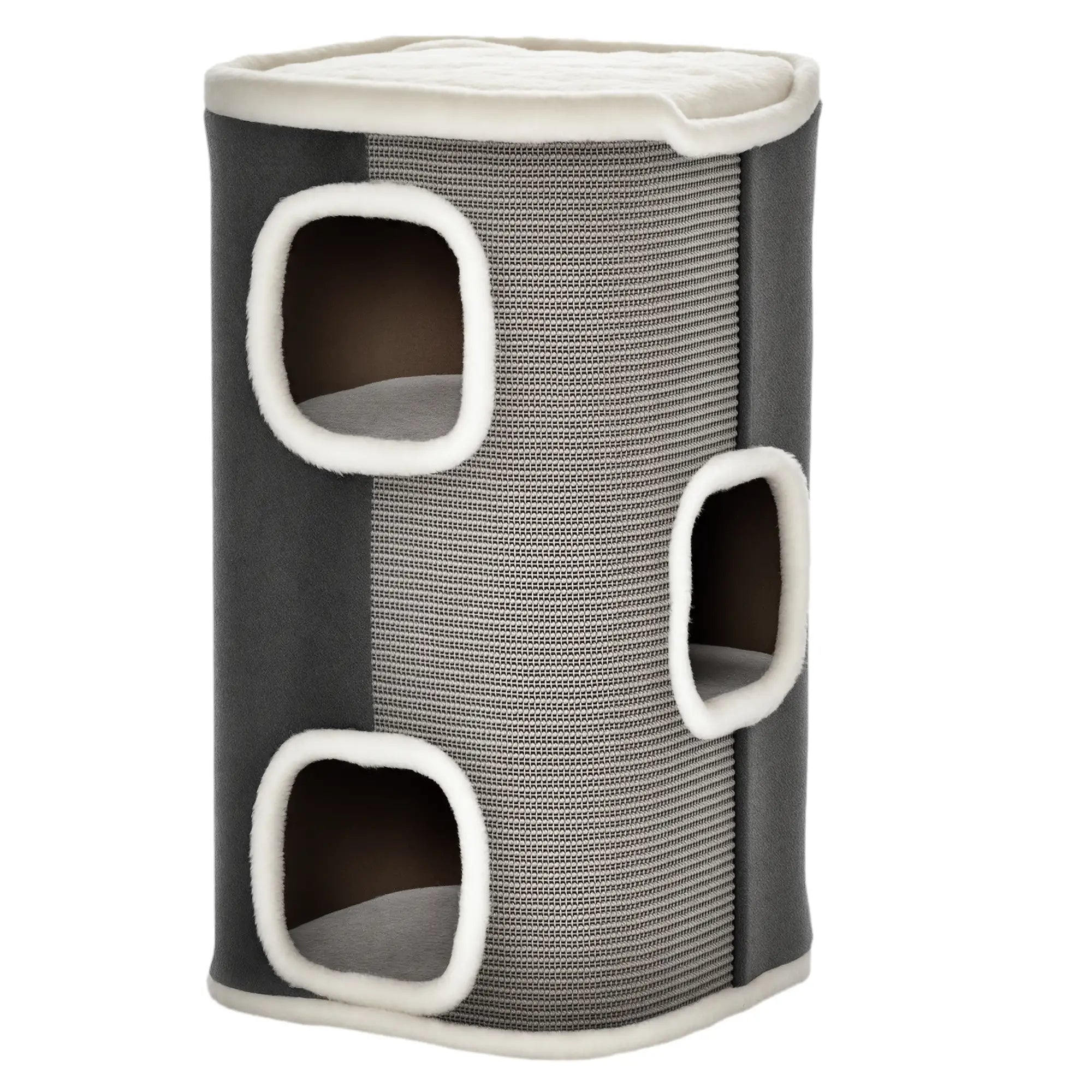 4-Story Cat House, Sisal Scratching Surface, Removable Cushion, 16