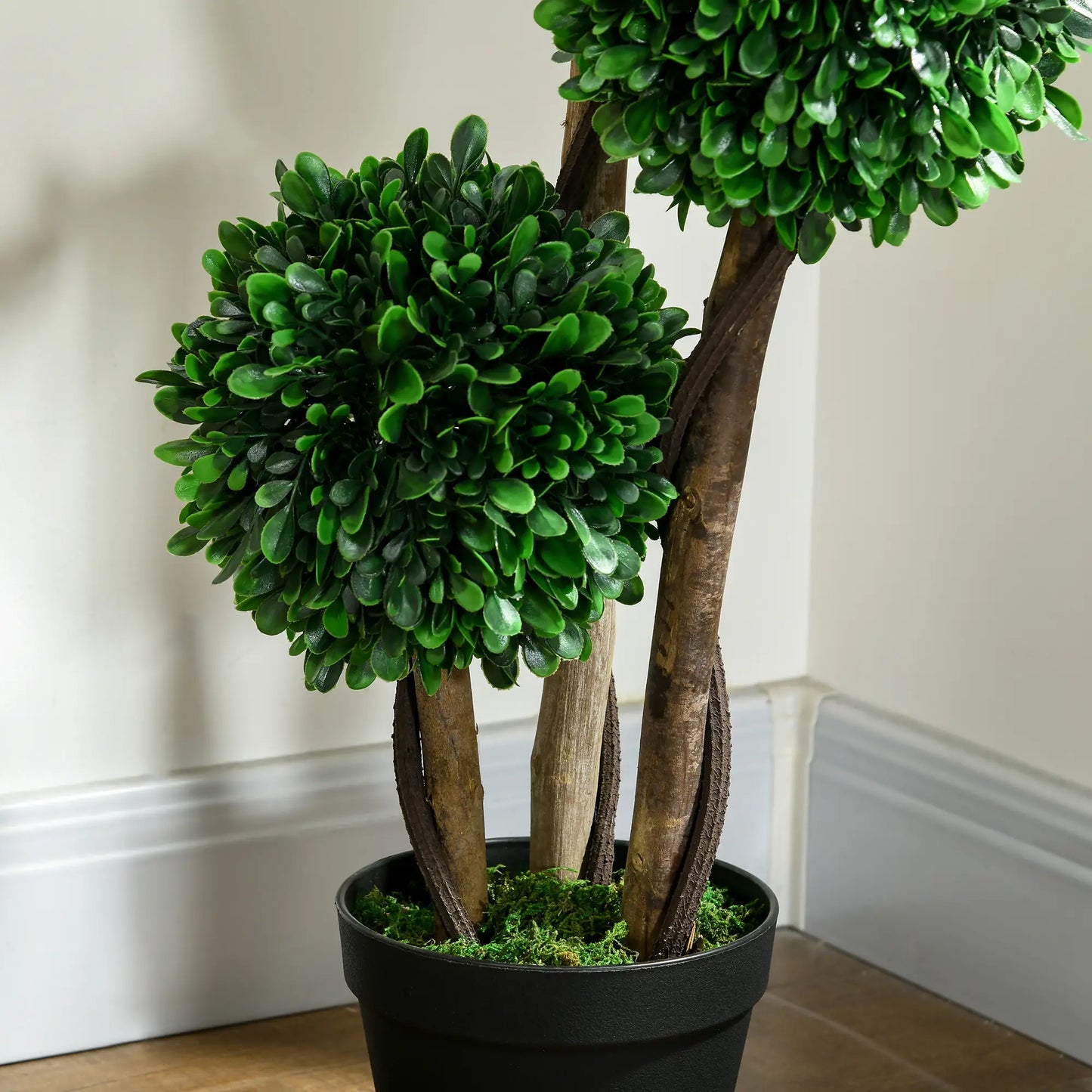 3ft Artificial Tree, Triple Ball Boxwood Topiary, Indoor Outdoor Artificial Trees at Gallery Canada
