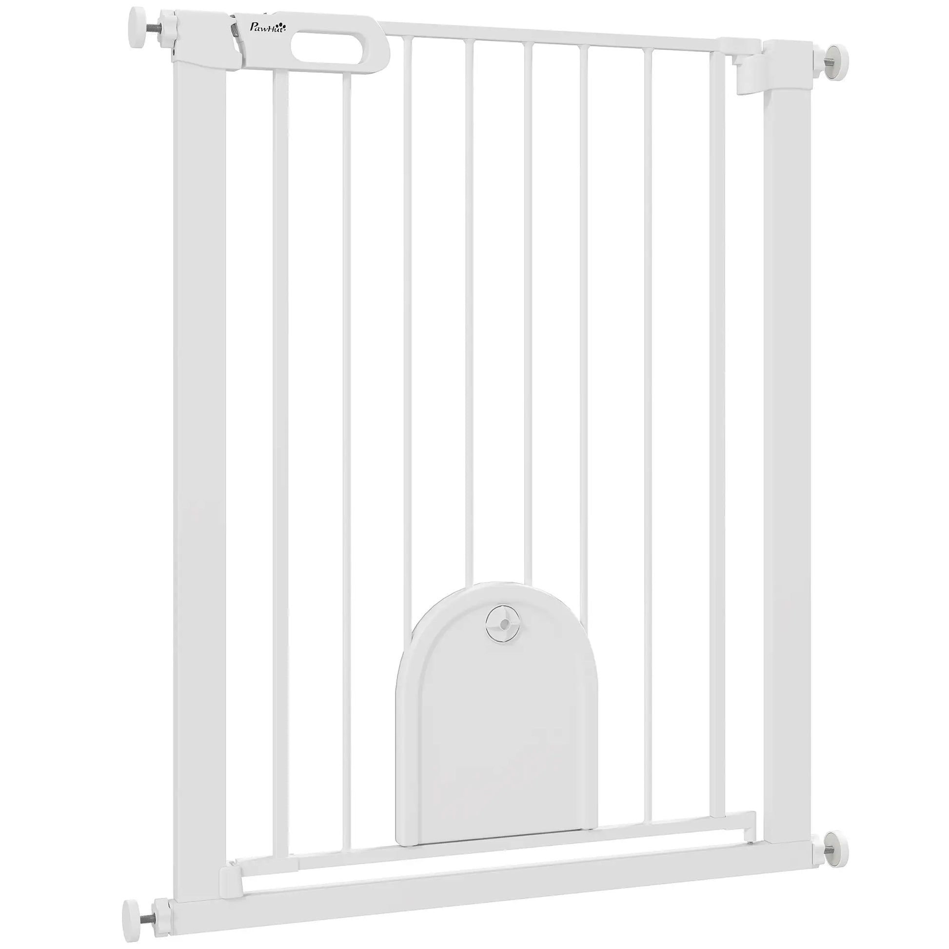 30"-32" Extra Wide Pet Gate, 35"H, Small Door, White Houses, Kennels & Pens White at Gallery Canada