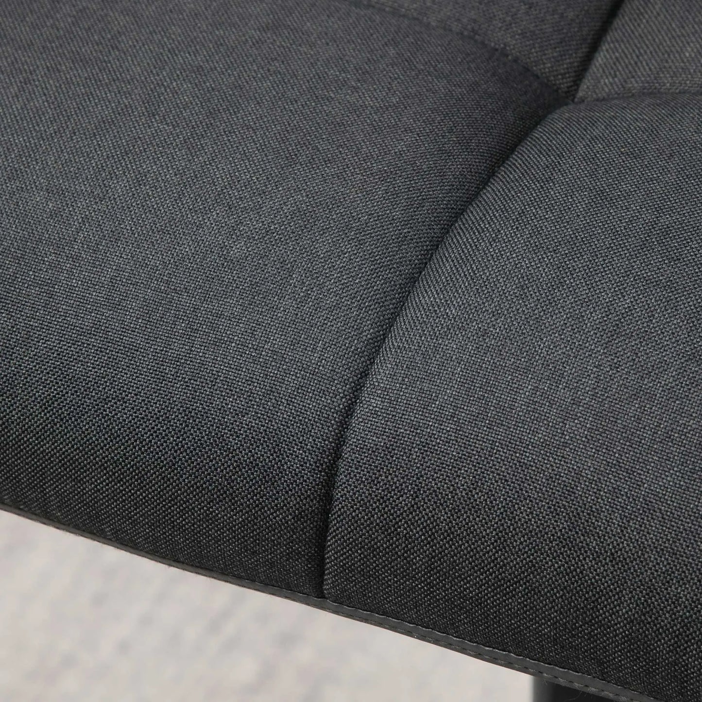 Swivel Barstools Set of 2, Adjustable with Footrest, PU Leather Back, Black, Grey Bar Stools at Gallery Canada