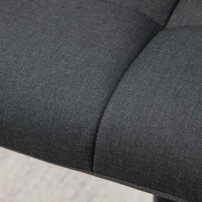 Swivel Barstools Set of 2, Adjustable with Footrest, PU Leather Back, Black, Grey Bar Stools at Gallery Canada