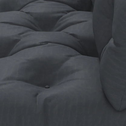 2 Seater 6" Thick Outdoor Seat Cushions With Back Cushion, Dark Grey Patio Chair Cushions at Gallery Canada